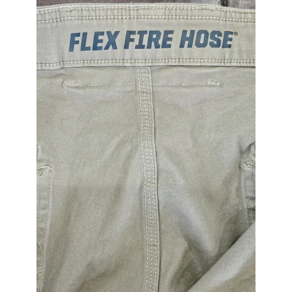 Duluth Trading Co Flex Fire Hose Cargo Shorts Mens 48 Khaki Tan Workwear Hiking